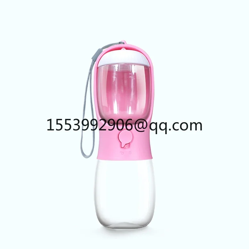 Multifunctional 300ML 550ML Travel Pet Water Bottle And Feeder Bowl 2 In 1 Pet Water Bottle