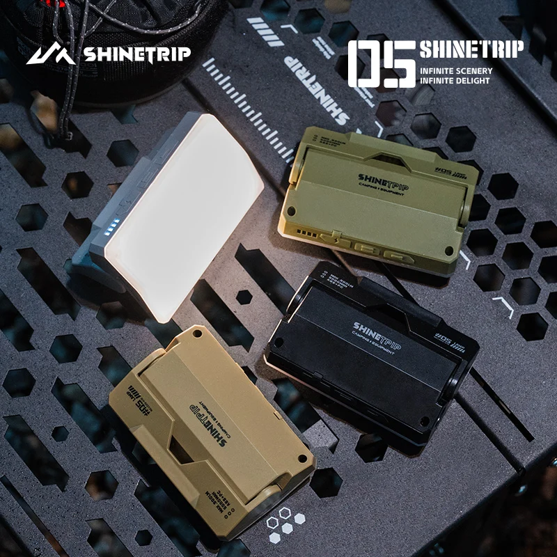 Outdoor Camping Card-Size Magnetic Light ShineTrip Rechargeable Flashlight Multi-Purpose Portable Hand Emergency Warning Lamp