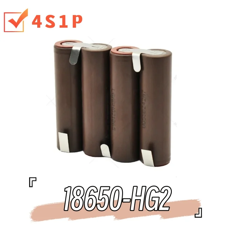 18650 HG2 NEW Battery Pack12.6V14.8V 18V 25.2V 29.6V 3000mAh 6000mAh 20A for Welding and Power Tools, 3S-6S Lithium Ion Battery