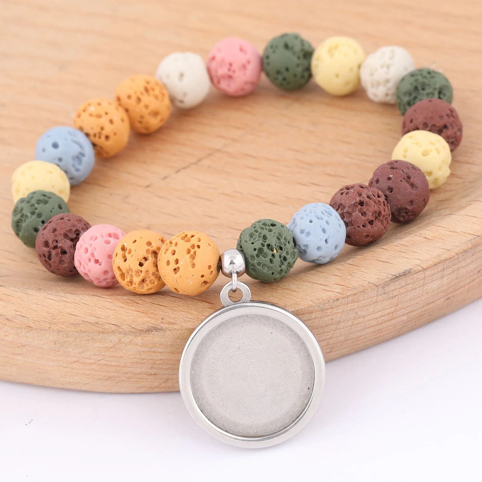 

2 шт., бусины из лавы диаметром 8 мм