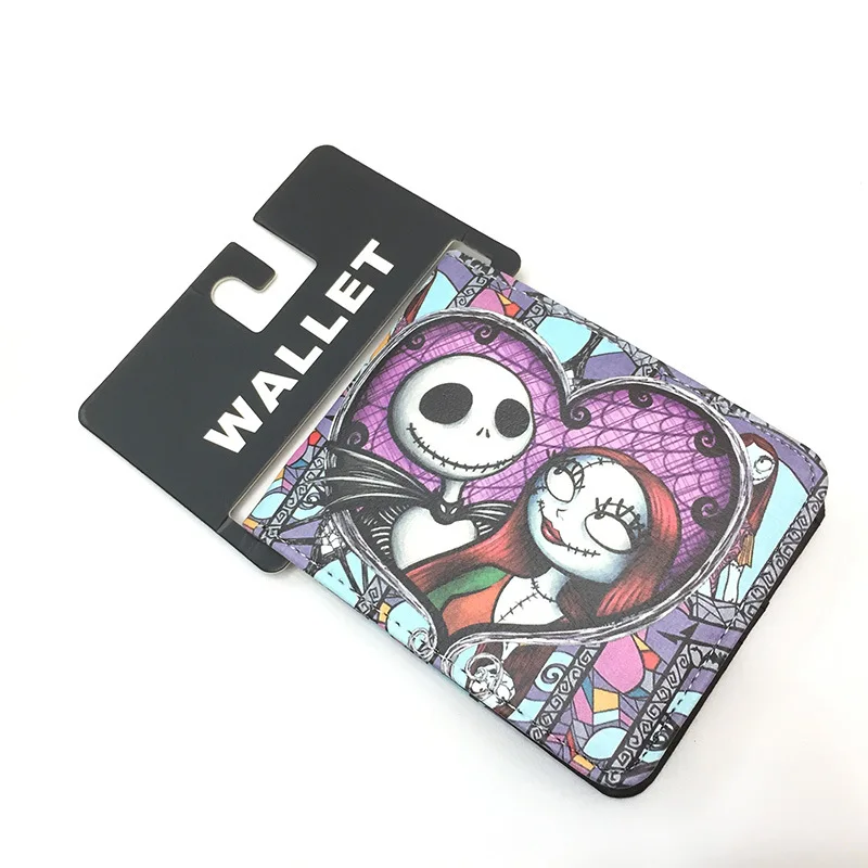 Disney Nightmare Before Christmas Wallet Jack Sally Movie Animation Figures Multi Function Leather Money Bag Kid Men Women Gifts