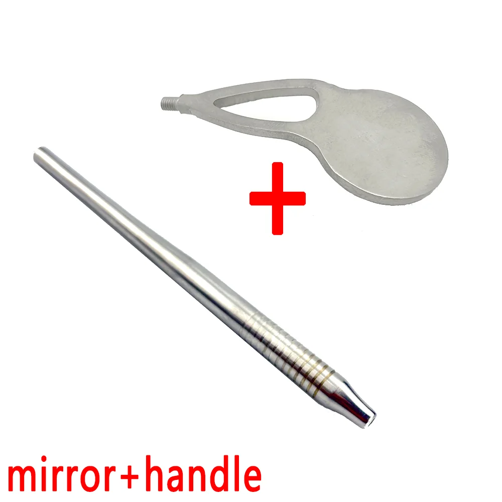 

Dental Premium Anti-Fog Dental Mirrors Rhodium Plated Long Handle Design for Dentists Clinics Students