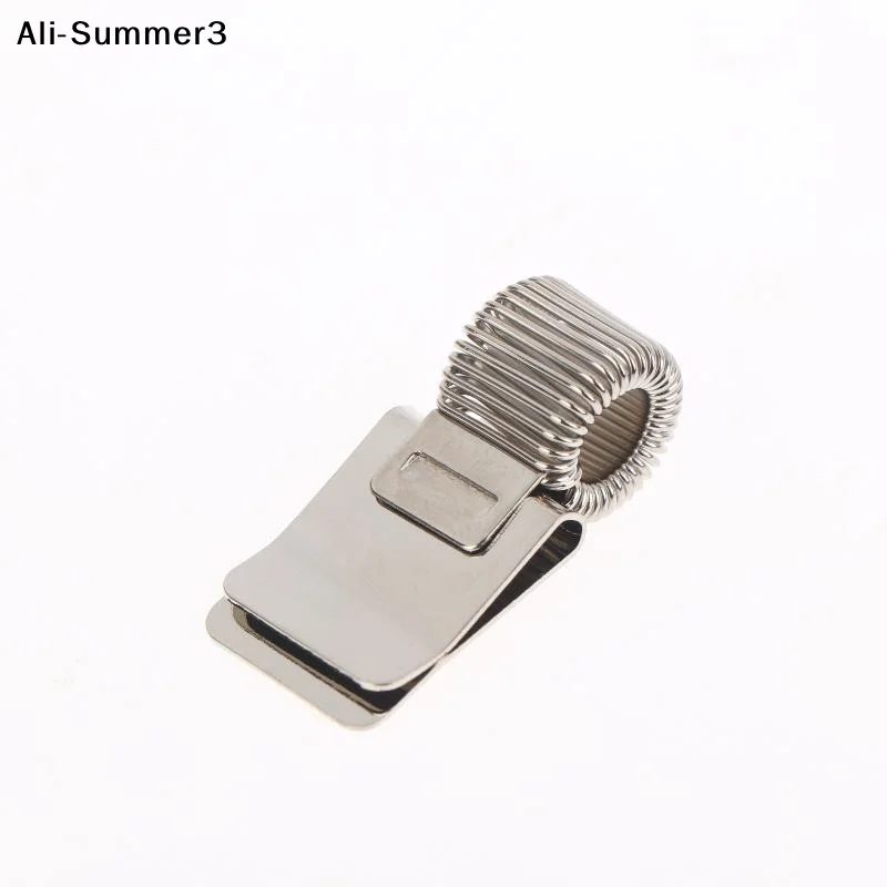 

【S3y】1Pc 2026 New Telescopic Spring Electroplating Pen Clip Notepad Portable Spring Pen Slot Fixed Stationery Accessories