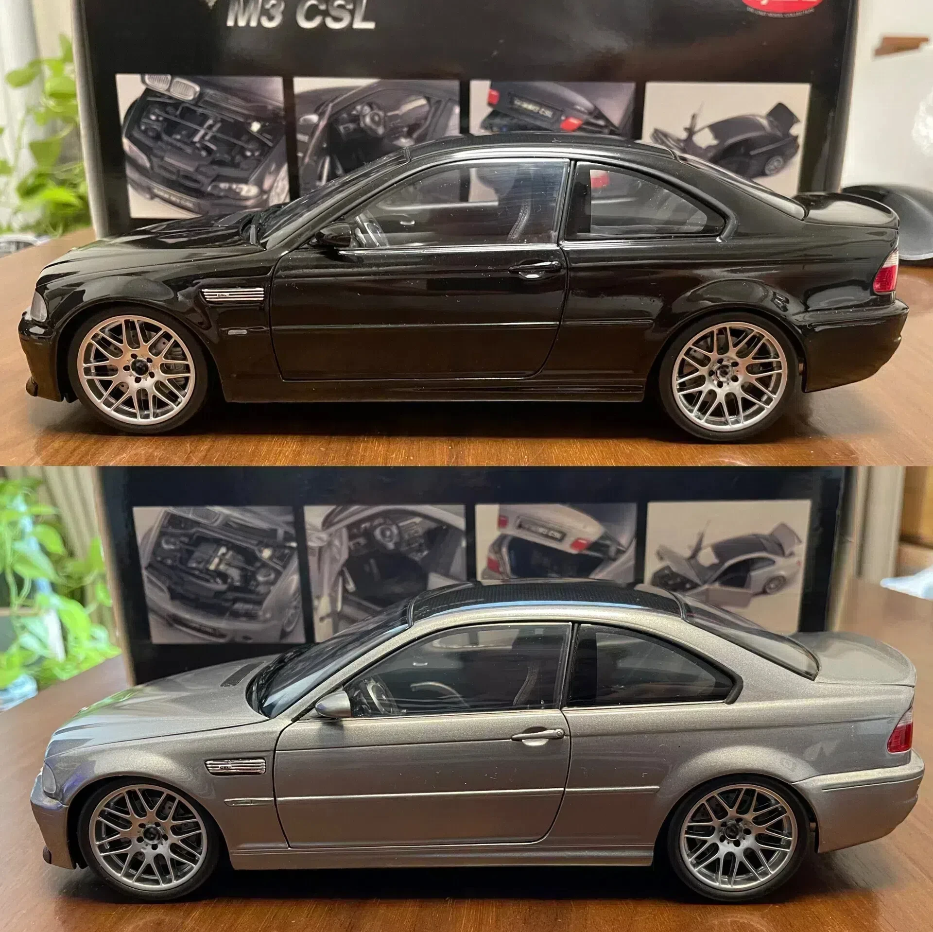 Kyosho 1:18 M3 E46 Csl Simulation Limited Edition All Open Alloy Metal Static Car Model Toy Gift