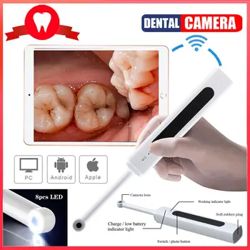 New VVDental Intraoral Dental Camera Wireless Wifi Oral Endoscope 300W Pixels Intraoral Camera HD Video for Android PC