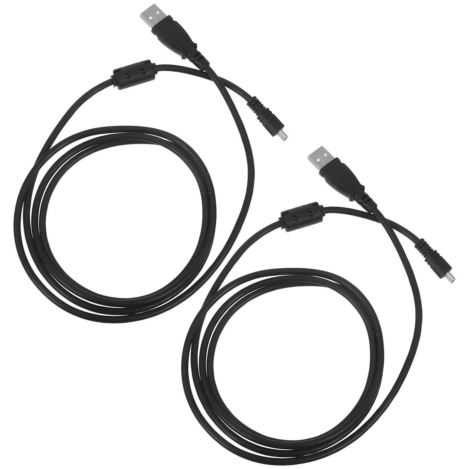 2Pcs Data Cable Mini USB Charging Cord Extended Length Stable Transmission Compatible for Navigation Camera Accessories