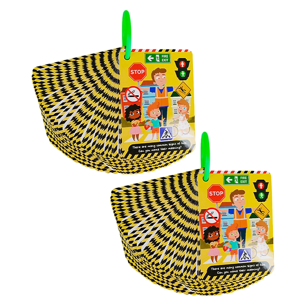 

's Driving Sign Flash Street Safety Flashcards Traffic Cognitive for Early Learning