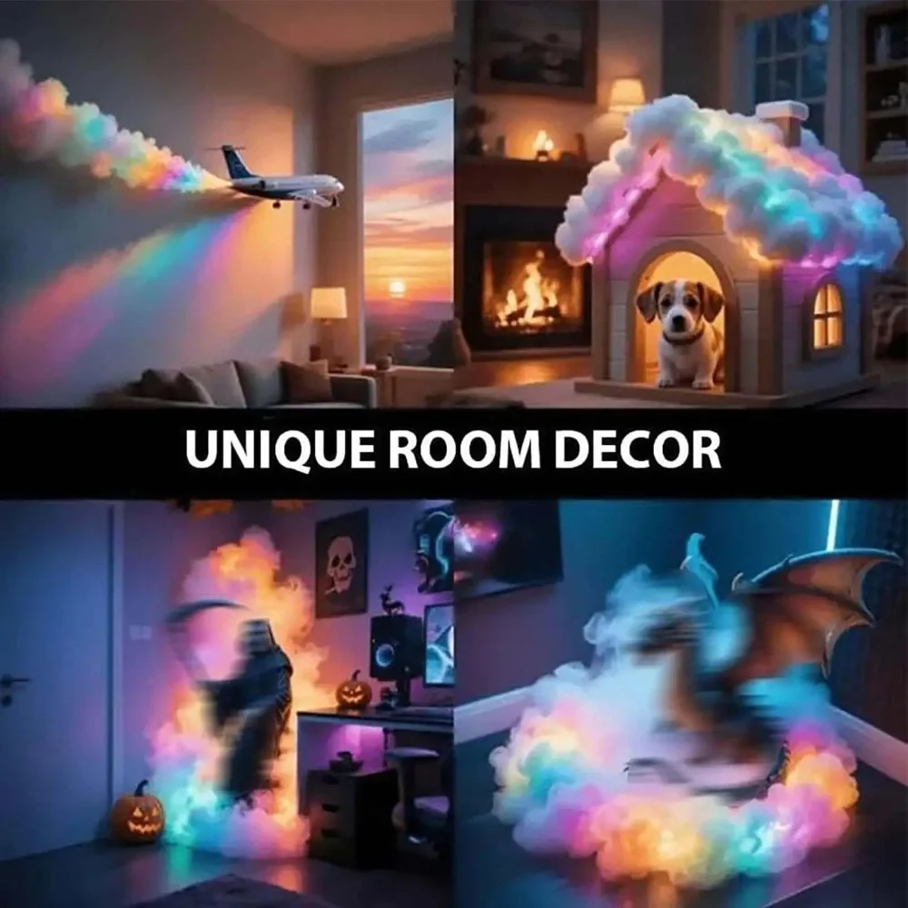 Gifts DIY Motorcycle Clean Color Changing Lamp USB Gaming Decor Colorful Cloud Lights Light Kit Lighting Tools view 4