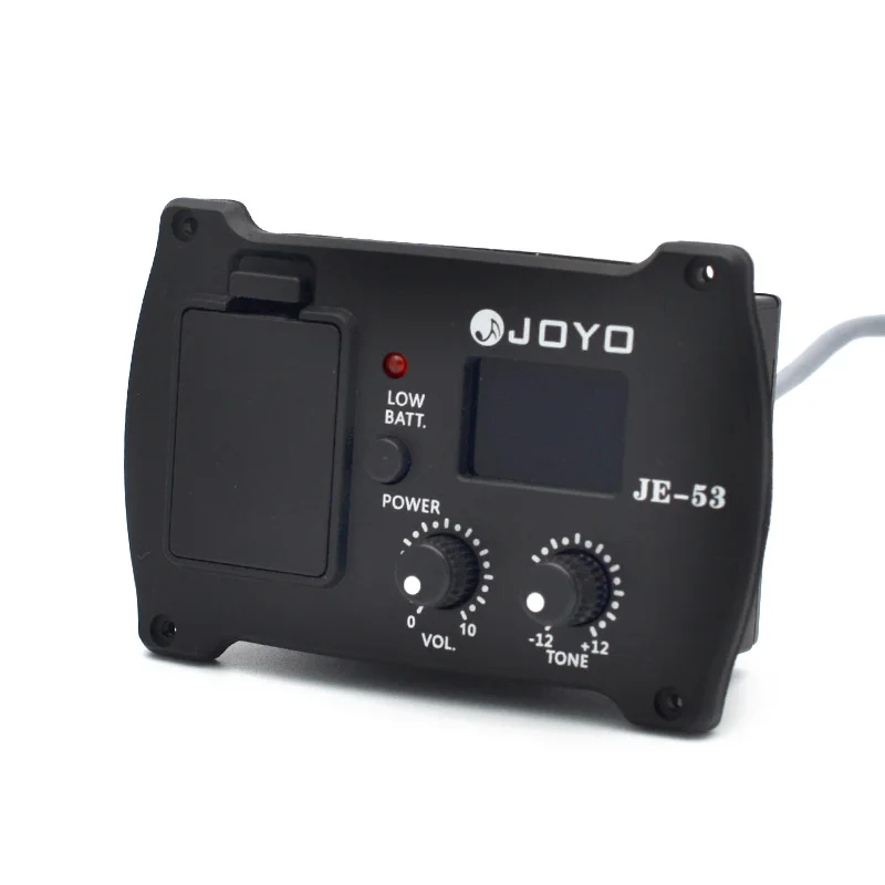 JOYO JE-53 2 In 1 Guitar Parts Equalizer and Tuner Professional Acoustic Guitar Simple Preamp Equalizer Pickup with Tuner