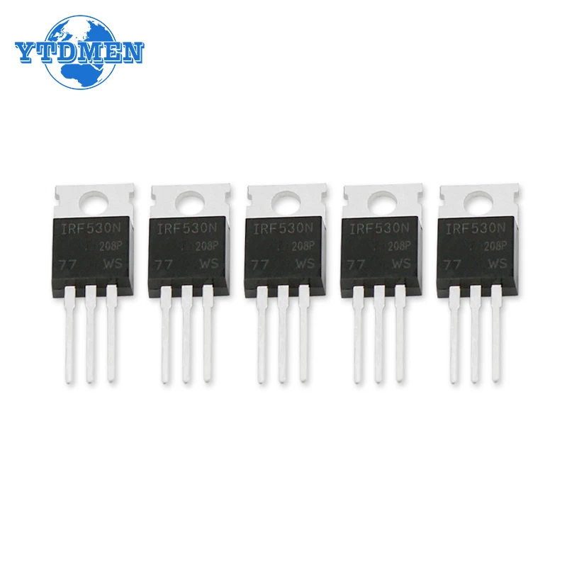 5PCS IRF530NPBF MOSFET Transistor IRF530 17A 100V TO-220 Transistors Kit