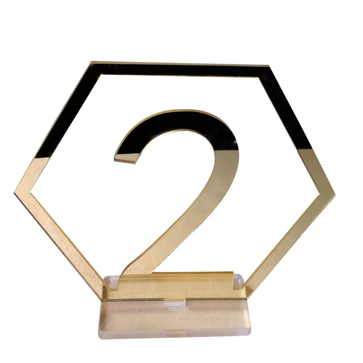 

Acrylic Wedding Table Numbers Precision Cut Mirror Image Centerpieces Decor Stand Custom Font 1-20 Event Number Plates