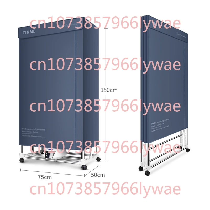 

2000W Remote Control Mute Portable Clothes Dryer 648L Large Capacity Waterproof Clothes Dryer Quick Dry Folding Clothes Dryer