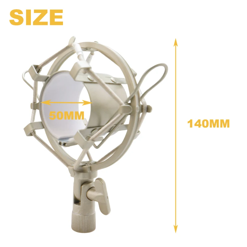 2pcs 46mm 50mm Microphone Shock Mount Clip Holder Shockproof Stand For Universal Microphone