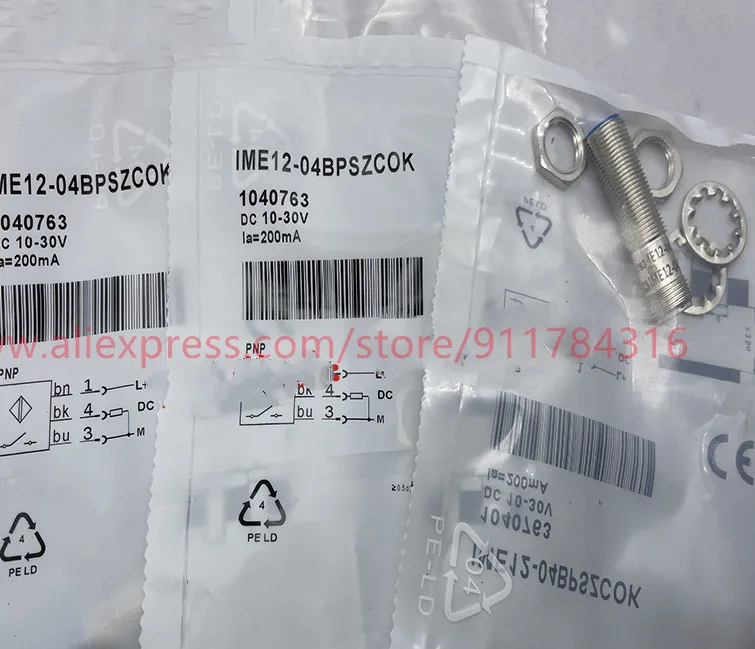 3pcs New High quality cylindrical proximity switch IME12-04BPSZCOK IME12-04BNSZCOK