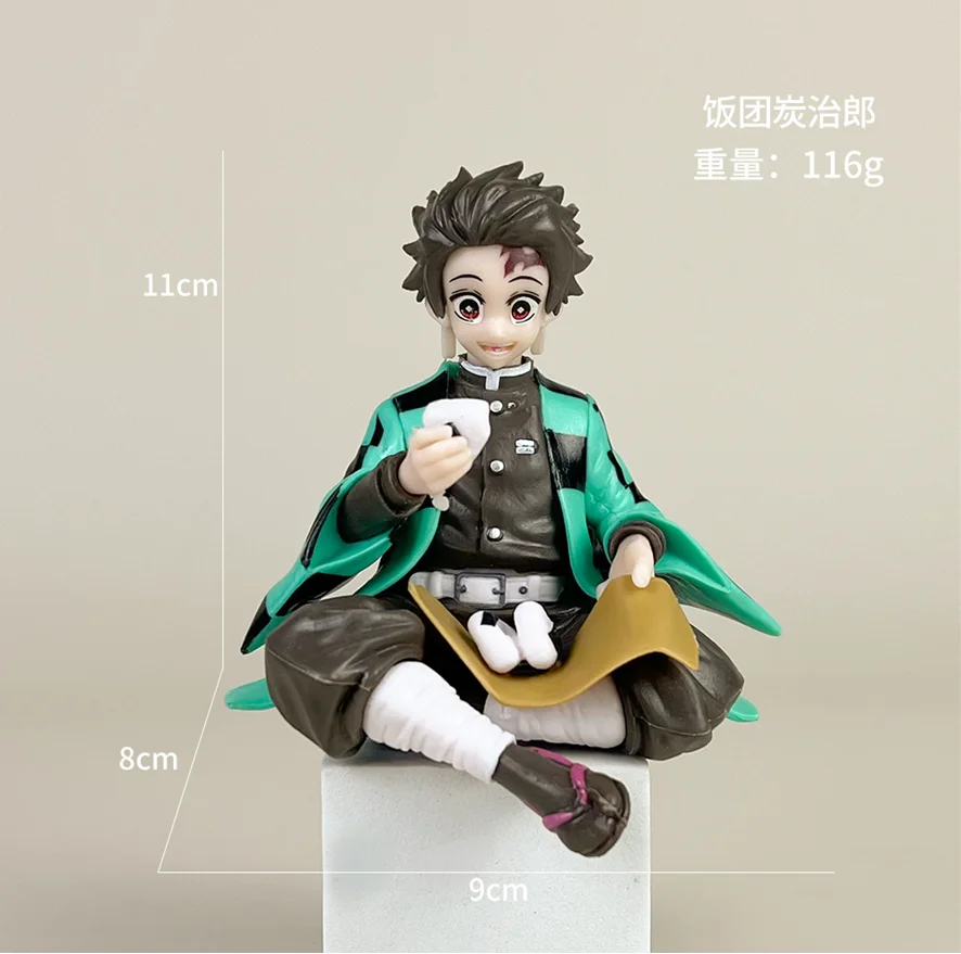 Hot Anime Demon Slayer Sit Eating Hochwertige Reisfigur Alle Stile Tanjiro Nezuko Kyoujurou Tengen Tokitou Muichirou Figur – Detail 5