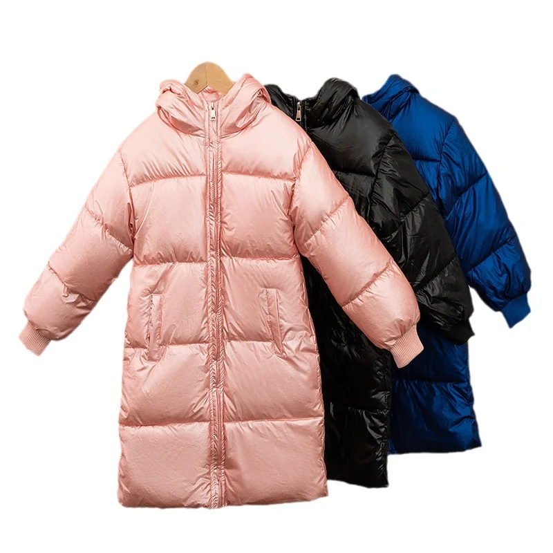 

Boys Down and cotton Jacket Windbreak Outerwear 2024 Blue Winter Autumn Warm Cotton Christmas Gift Children's Clothing