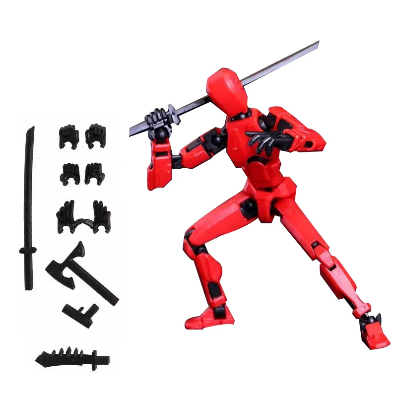Action Figure Assembly Dummy Lucky 13 Multi Joint Movable 3D Printed Doll Creative Ornament Decompression Boy Toy Birthday Gift