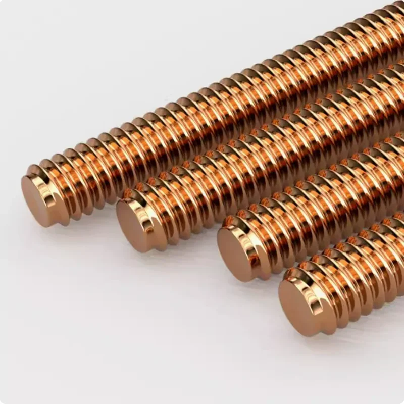 Copper Fully Threaded Metric Bar Studding Rods M4 M5 M6 M8 M10 M12 M16 M18 M20