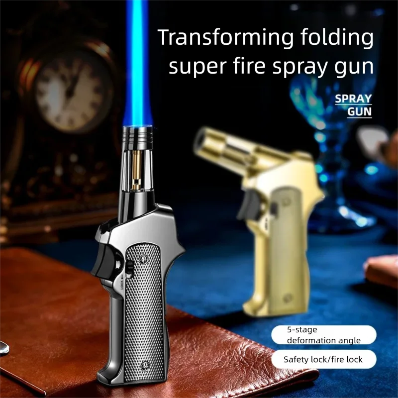 

8899A Необходимый для высокотемпературного, ветрозащитного кемпинга, пистолета-распылителя для сигар, складной пистолета-распылителя, зажигалки