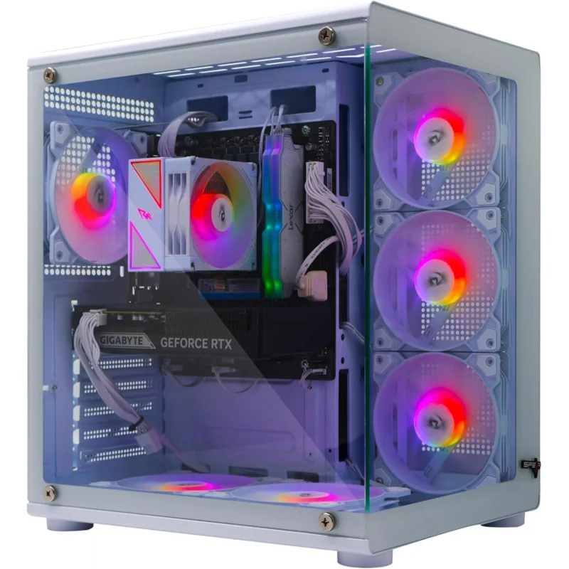 Gaming PC – Core i5-14400F, RTX 5060Ti 16GB, 32GB DDR5, 1TB NVMe SSD 3300MB/s, 700W PSU, ARGB ATX Case with 6 ARGB Fans & Remot