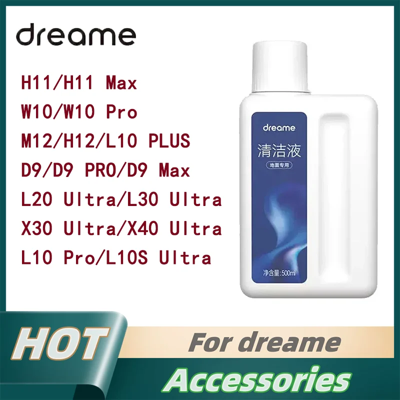 

Original Liquid Dreame W10,L10 Ultra，L10S Pro Ultra，D9Max， X40 Pro Ultra vacuum cleaner special floor cleaning Fluid 500ml