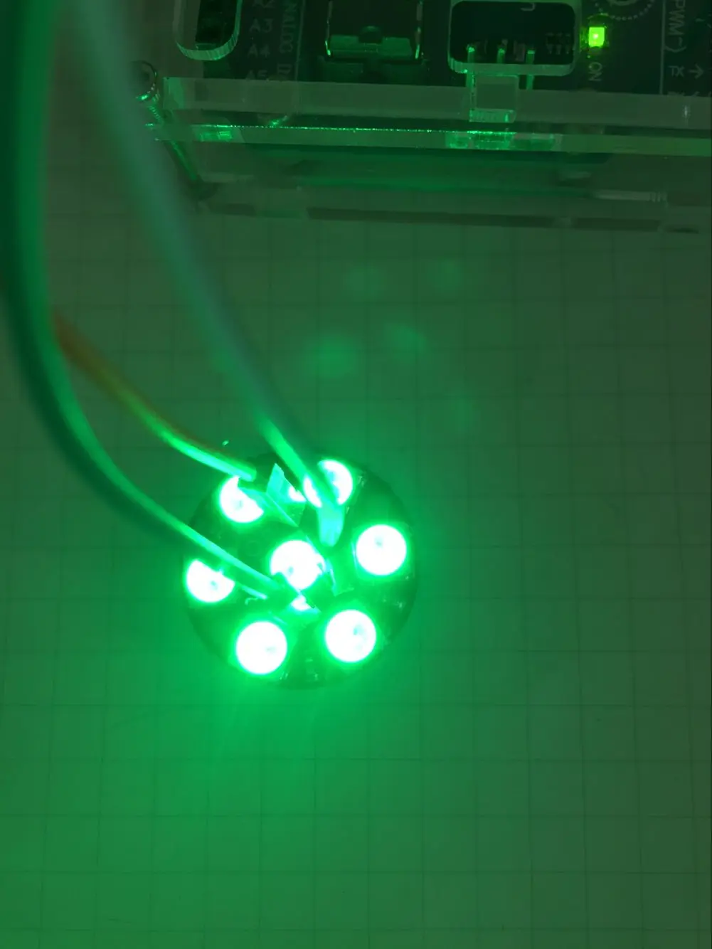 5/10/20/100 Stück WS2812B 7-Bit RGB LED-Ringlichtmodul 5050 Adressierbare LED-Lampe mit eingebautem Treiber für Arduino DIY-Projekte – Detail 5