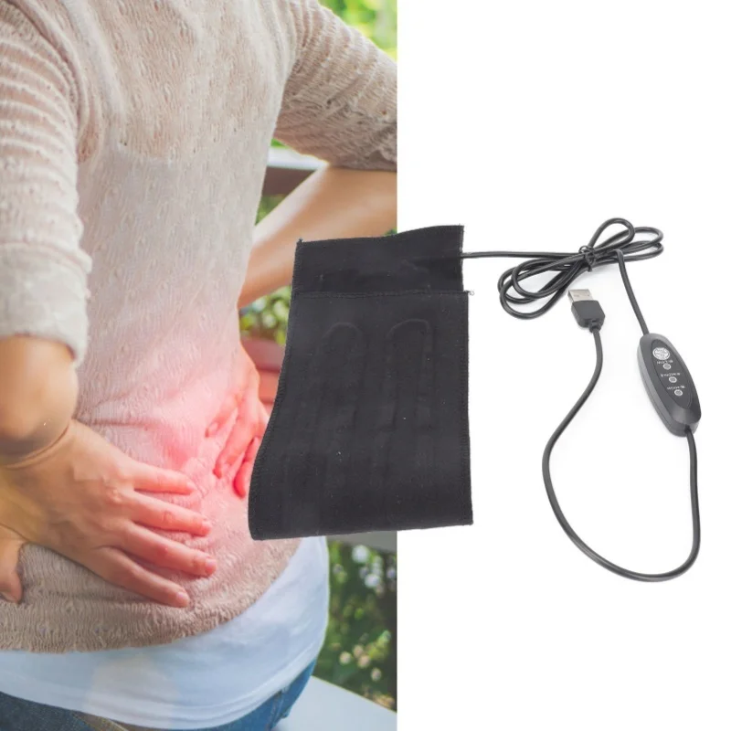 USB-грелка, складная нагревательная пленка из углеродного волокна, 3 передачи, регулировка температуры, нагревательная пленка для плеча, 5 В постоянного тока