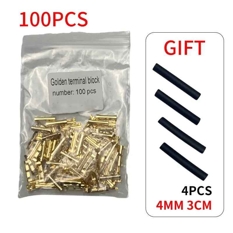 100pcs Elvág Célállomási kezelési költségek Betol gomb Élősövény Csatlakoztat Célállomási kezelési költségek U típusa 0.3 kelt 1.5 mm2 csatlakozók Kettős szám csatlakozó Célállomási kezelési költségek