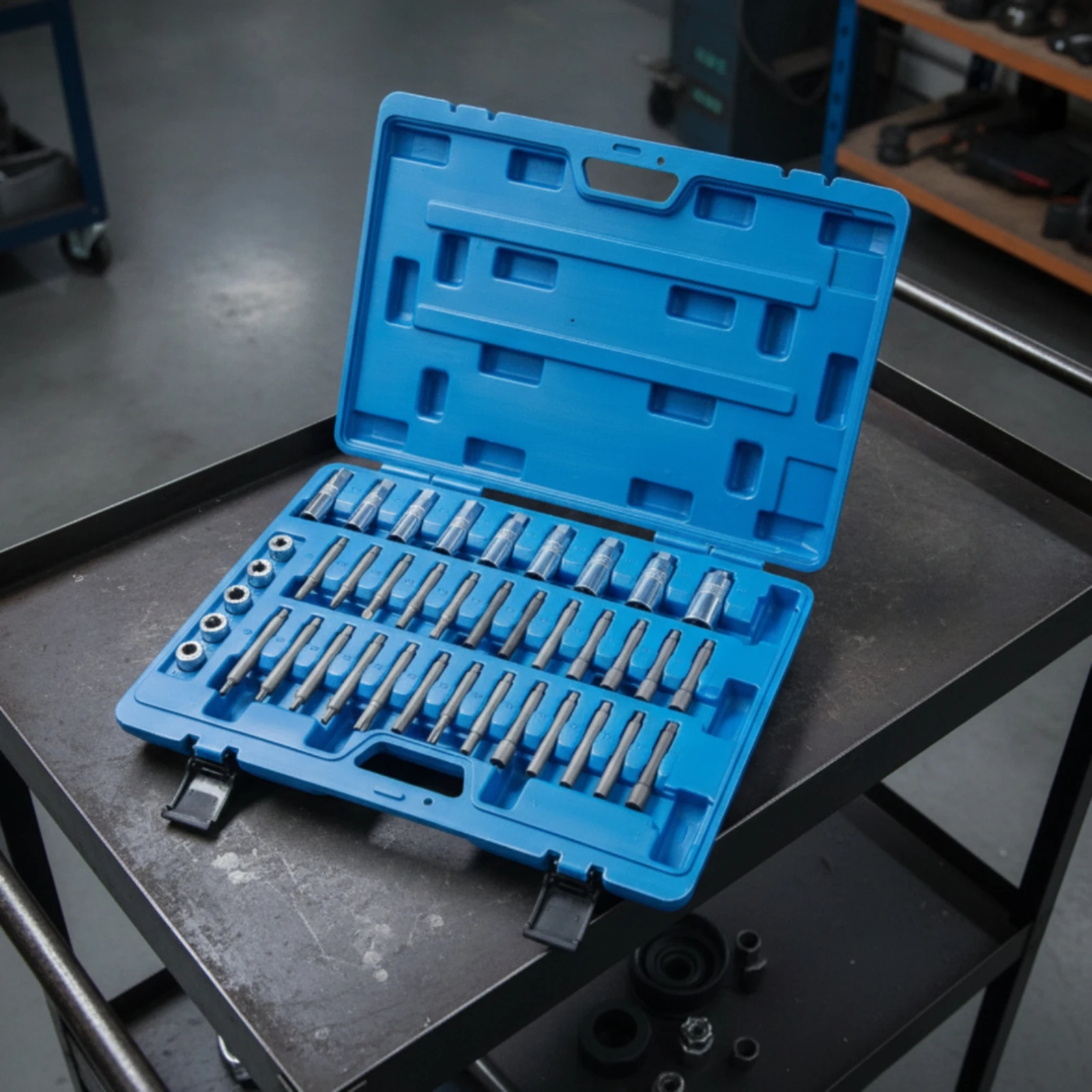 39 Pieces Shock Absorber Fastener Tool Kit Chrome Vanadium Steel Strut Nut Removal Socket Kit Shock Absorber Socket Set