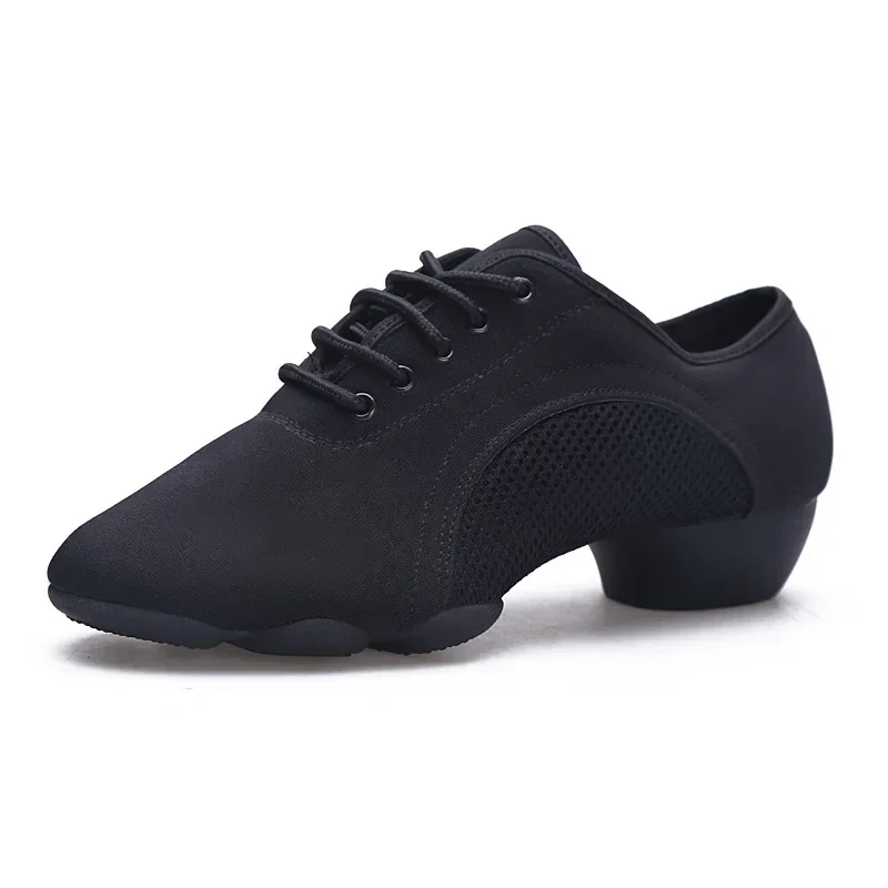 

Adult Men Women Low Heel Teacher Shoe Latin Dancing Body Shape Training Square Street Cha-Cha Dance Shoes Breath Sneakers