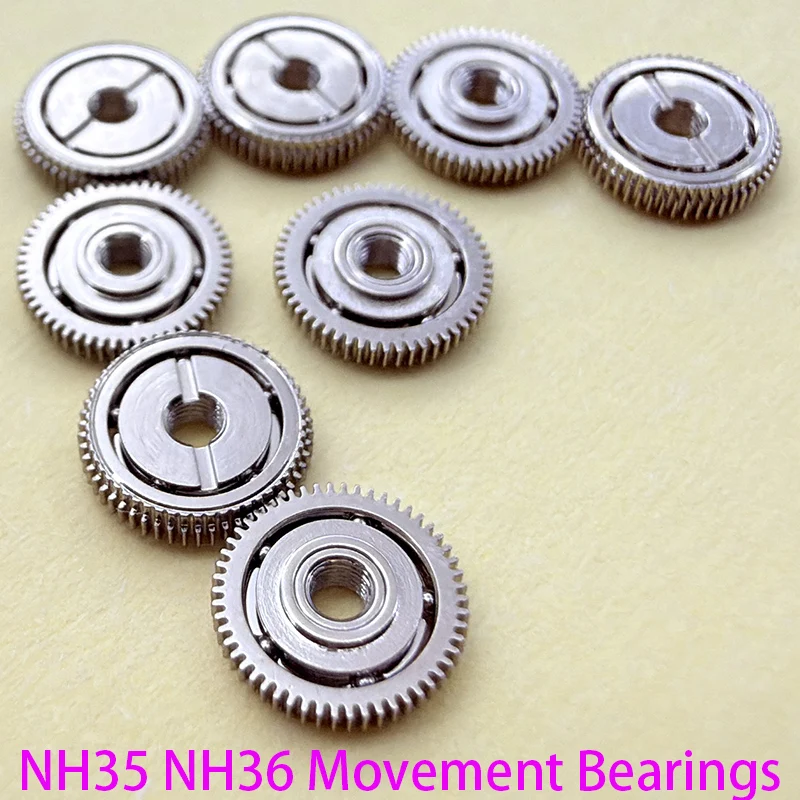 Watch Movement Automatic Gyro Bearing Automatic Roller Bearing NH35 NH36 7S26 7009 Bearing ﻿Pendulum Bearings Watch Repair Parts