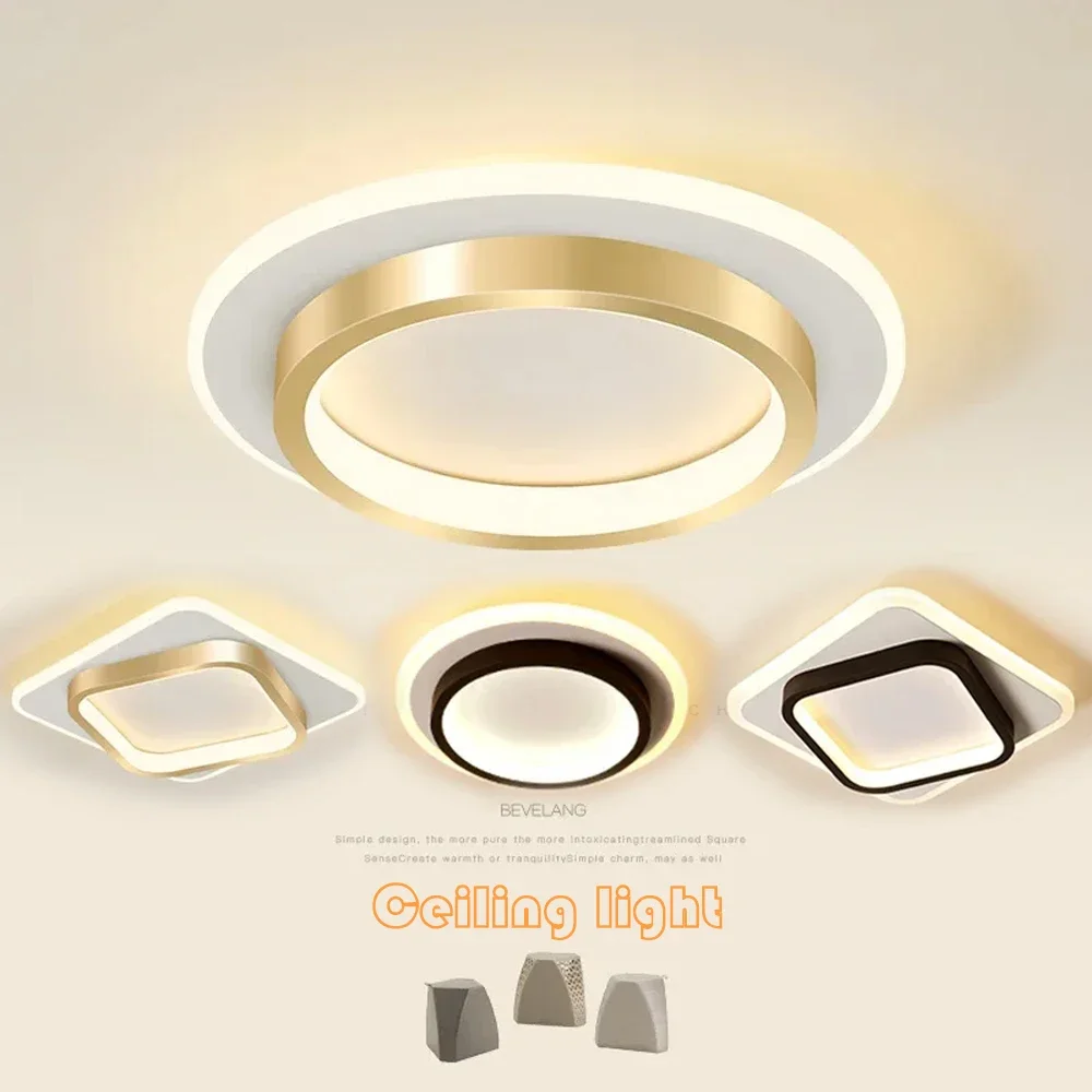 Luz de teto led para corredor, escadas, foyer, varanda, quarto, moderna, interior, luminária de teto, brilho