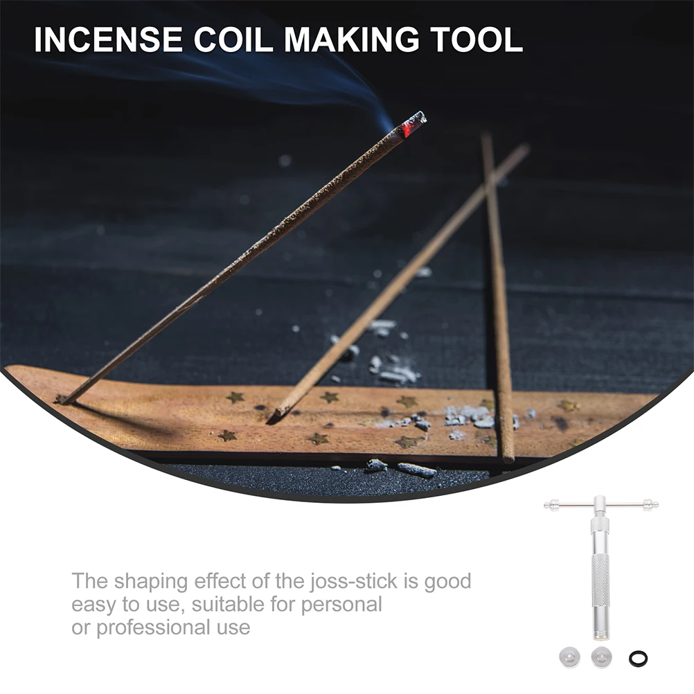 

Reusable Incense Stick Maker Aluminum DIY Extruder Tool for Hand Pressed Incense Portable Compact Design Ideal for Home Bathroom