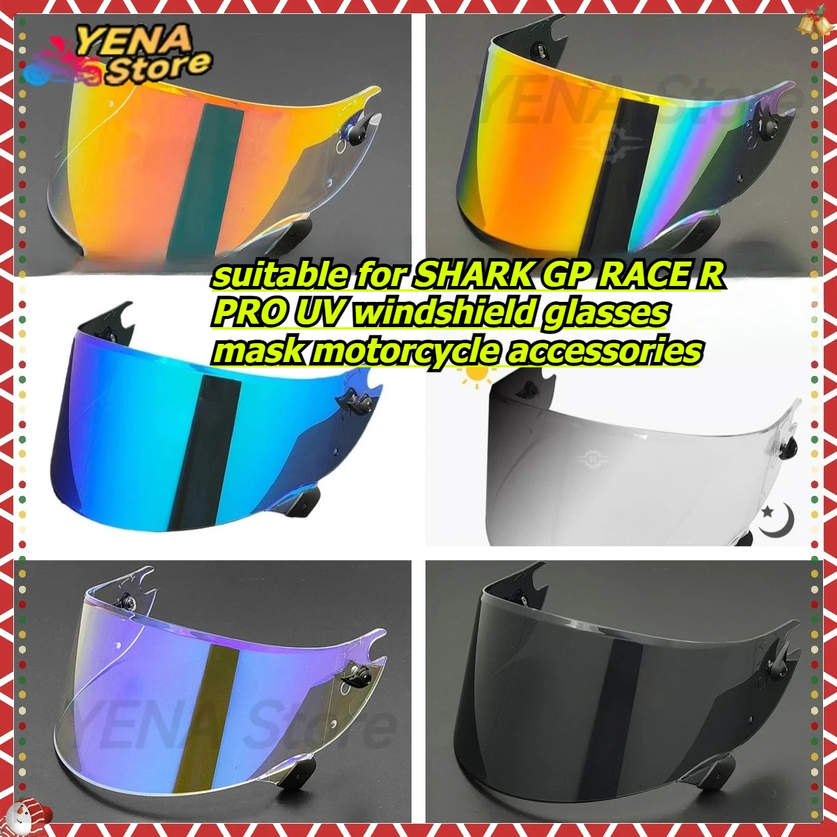 

2025 motorcycle helmet full face mask full face suitable for SHARK GP RACE R PRO windshield glasses mask motorcycle accessories
