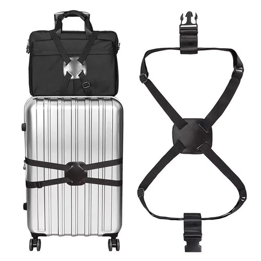 Luggage Strap Elastic Adjustable Suitcase Tie Strapping Tape Luggage Fixing Strap Secure Anti-theft Bundling Belt For Travel