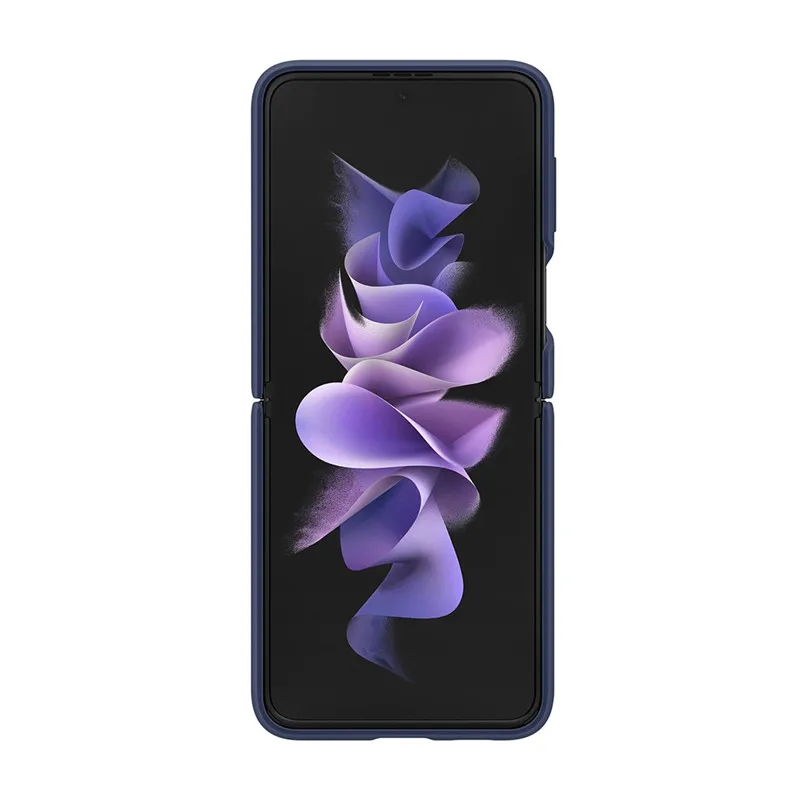Original Samsung Galaxy Z Flip3 Silicone Cover With Ring Protective Case For Samsung Z Flip 3