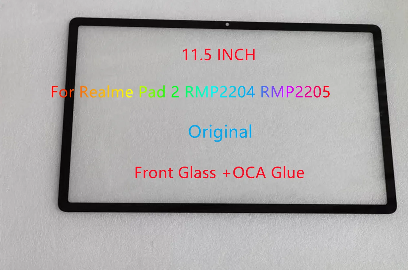 

11,5-дюймовое переднее стекло с сенсорным экраном и OCA-клеем для Realme Pad 2 (RMP2204, RMP2205), 100% протестировано
