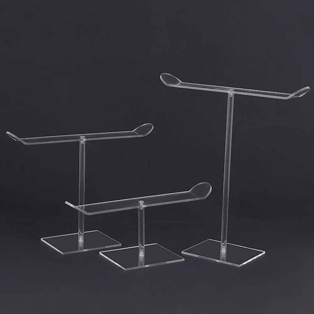 

Acrylic Clear Headband Holder Rack Organizer Jewelry Necklace Bracelet Display Stand Hair Accessory Durable Detachable Shelf