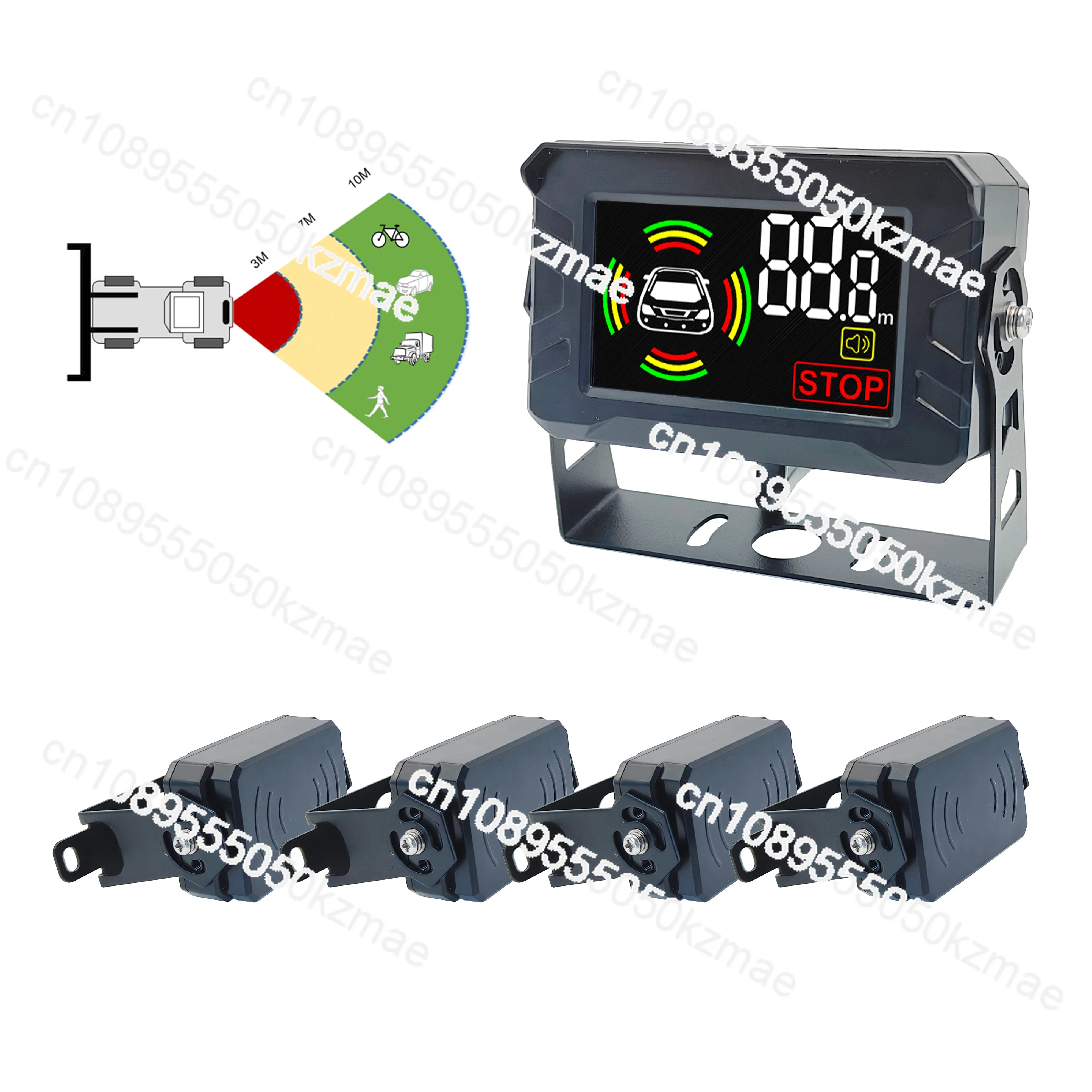 Suitable for 15M pwa millimeter wave radar truck reversing assist detector collision avoidance system