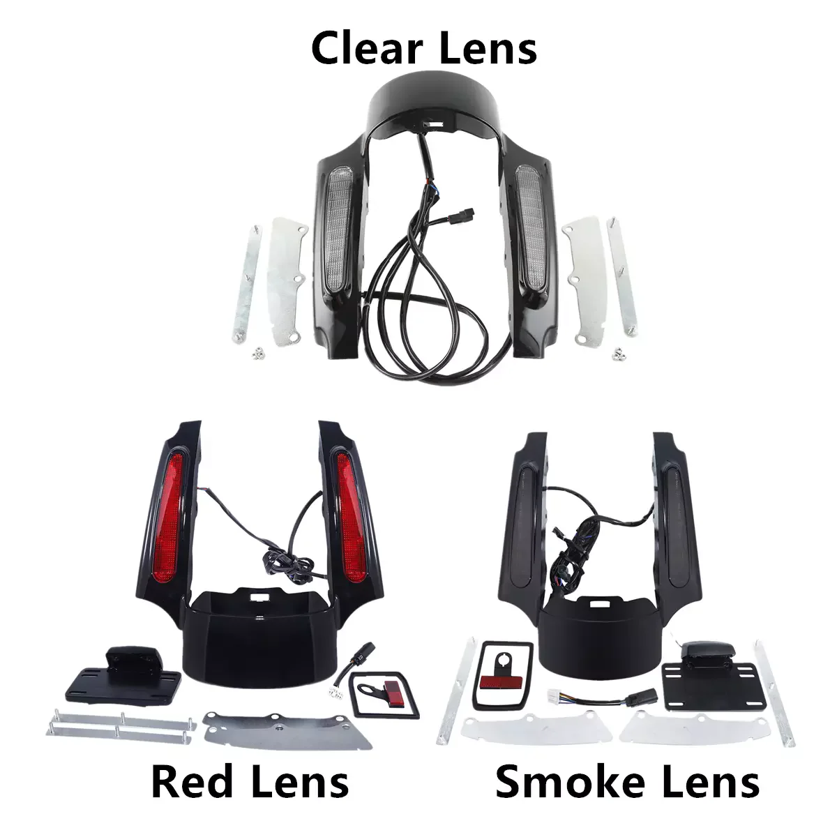 

Motorcycle Rear Fender Fascia LED Light For Harley Touring CVO Road King Glide 2009-2013