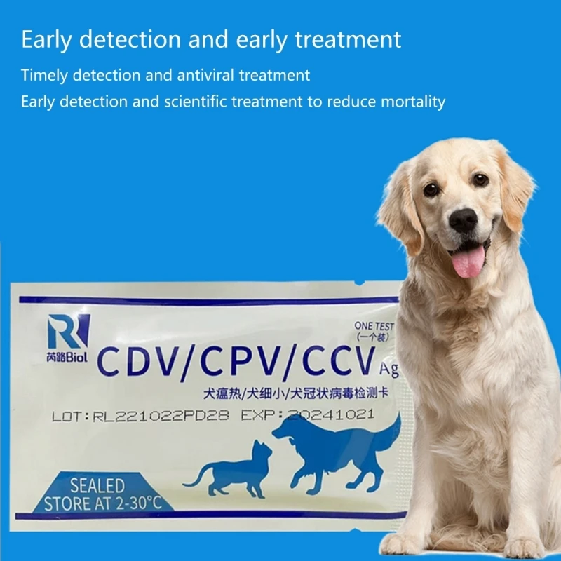 3IN1 Dog Test for CDV CPV CCV Accurate Testing Kits Fast Test for Pet Test 10Pcs