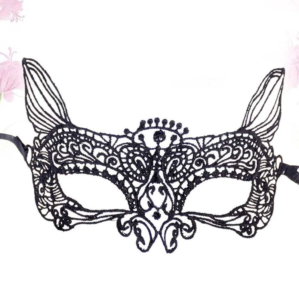 Carnival Party Half Halloween Lace Masquerade Mask Make up Face Cover for Costume