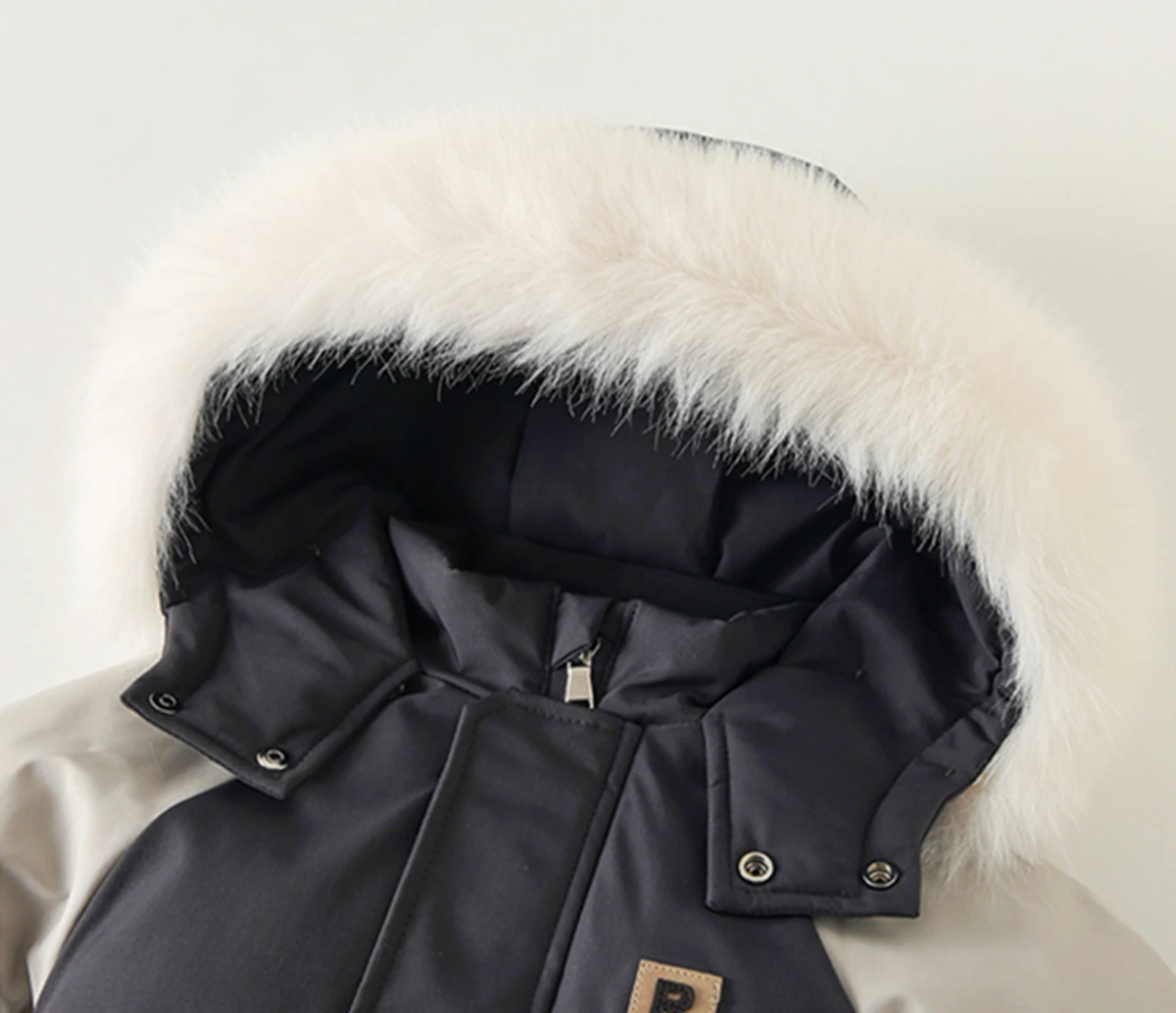 Russischer Winter-Baby-Skianzug mit Fleecefutter, Baby-Overall für Jungen, Warme Kinderkleidung, Wasserdichtes Kinder-Bekleidungsset 1-5 Jahre – Detail 9