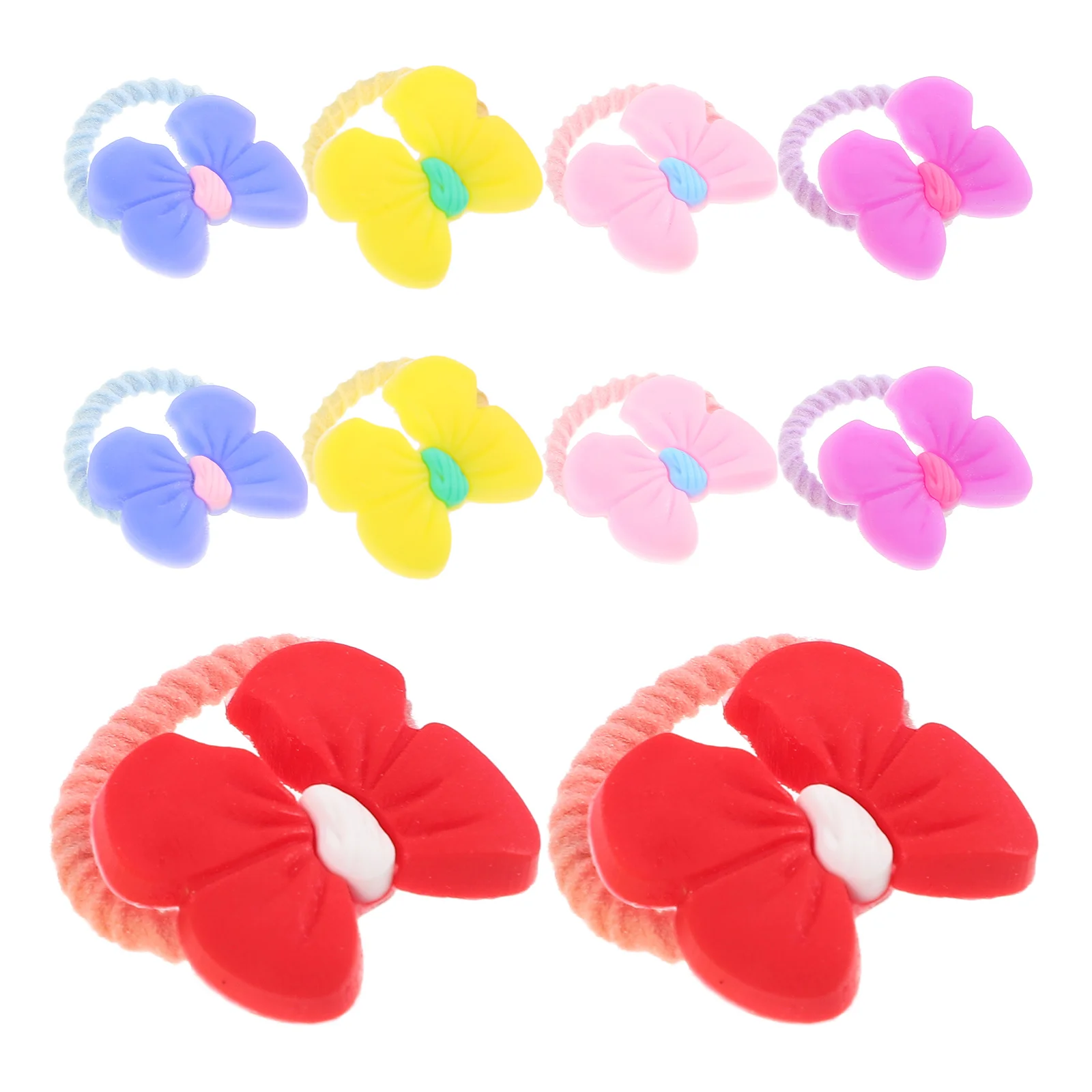 10 Pcs Dogs Hair Clip Grooming Bowknot、 Bows for Small Long Haired Plastic Toddler