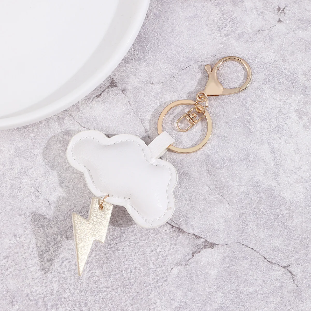 Bag Pendants Cloud Kawaii Multifunctional High-quality Keychains Leather Cotton Filled Bag Sweet Simple Verstaile Accessories