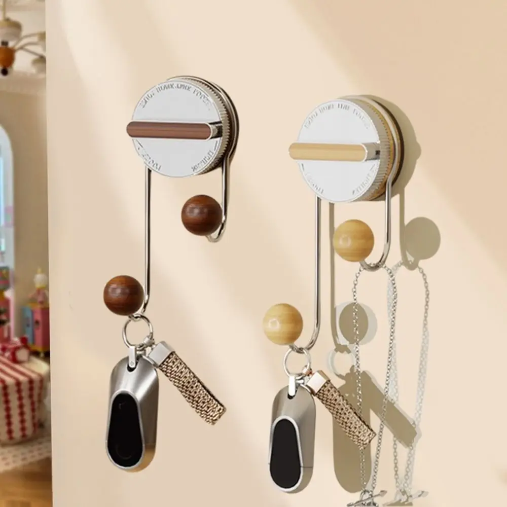 

Multi-functional Wall Mounted Suction Cup Hooks Powerful Removable Shower Hooks Reusable Seamless Vacuum Double Hooks Porch