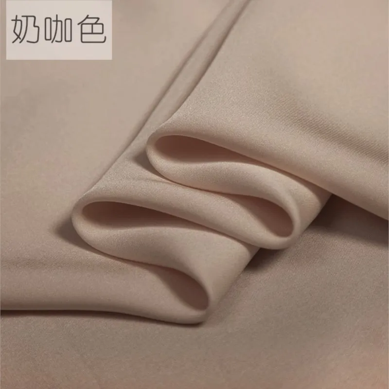 24m 140cm wide width pure color heavy silk double Joe satin fabric 100%