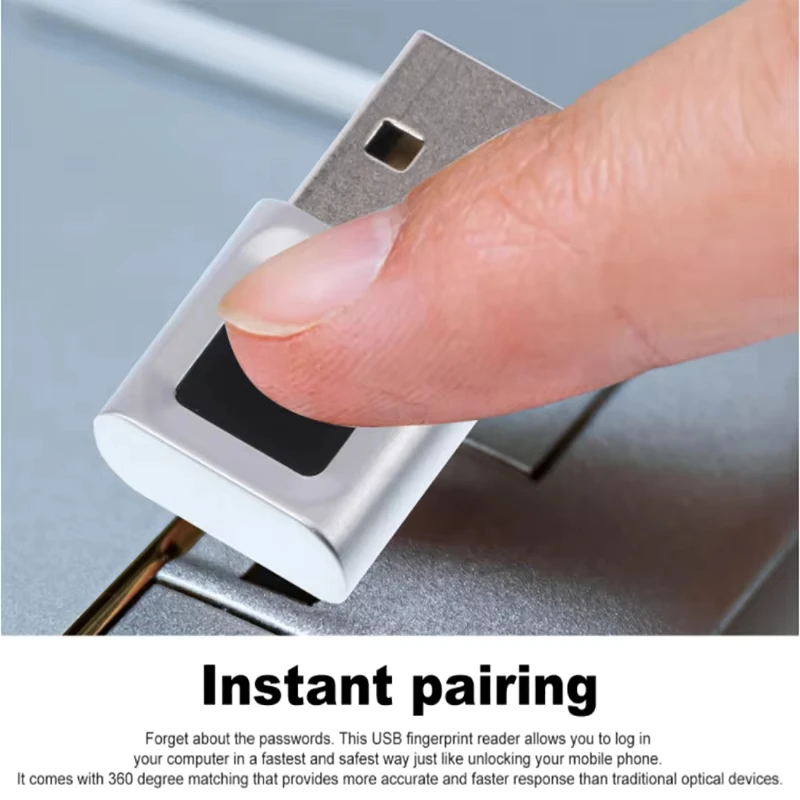 노트북 PC용 USB 지문 인식 리더, 암호 없는 로그인 잠금 해제 모듈, 생체 인식 스캐너 자물쇠, Windows 10, 11Hello