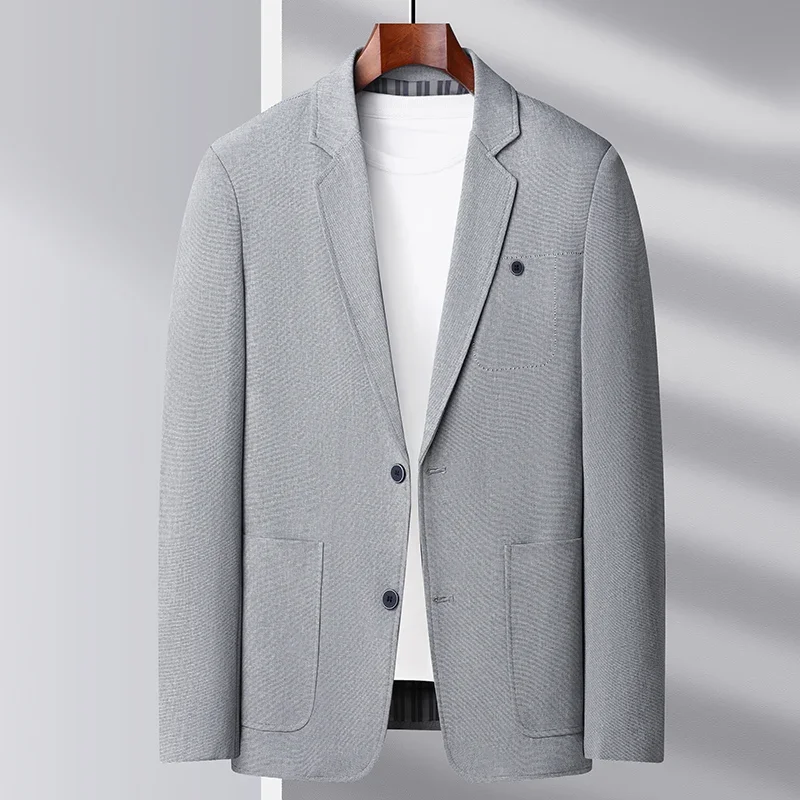 

2023 New Products Men's Fashion Business Upscale Trend Wedding Korean Version Of British Style Gentleman Hosted Casual Blazer