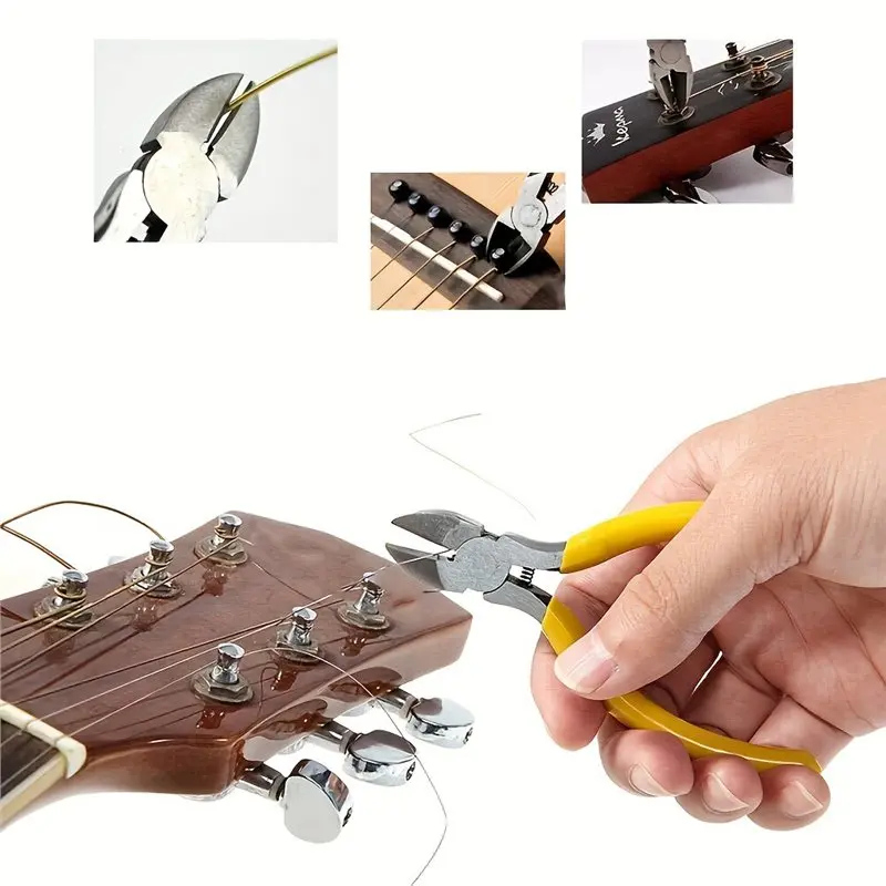 Accessories Set Guitar Cleaning Supplies Maintenance Kit Guitar String Changing Tool, Tuning Wrench